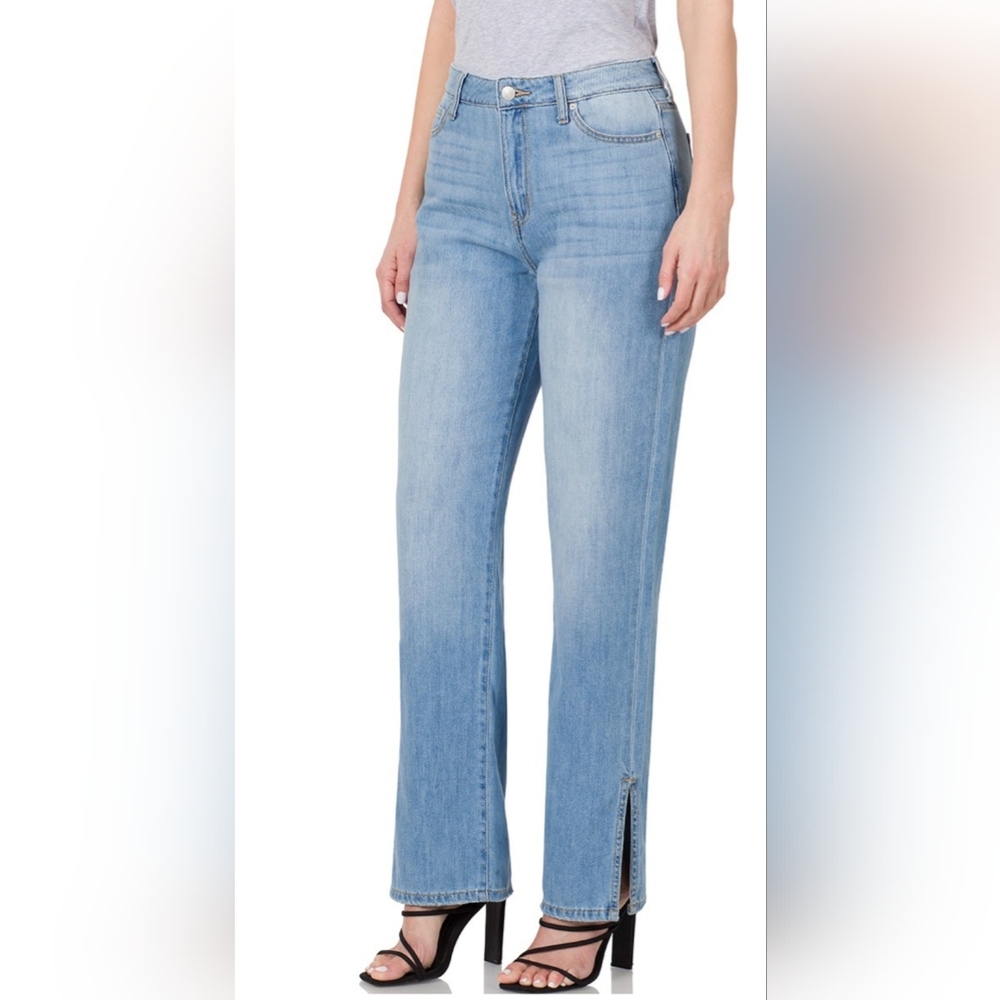 Zenana side split denim jeans